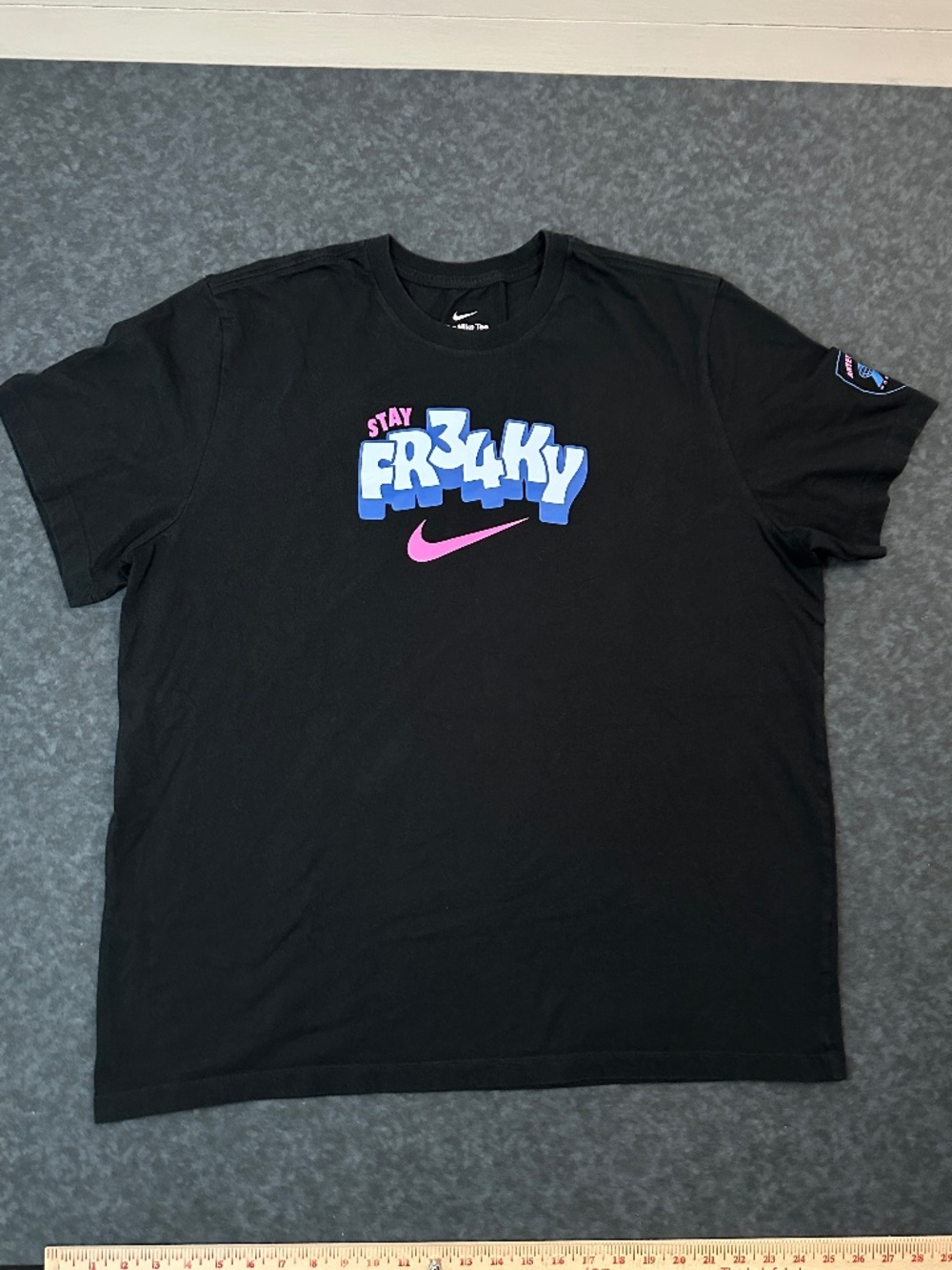 The Nike Tee Stay Fr34ky Giannis Antetokounmpo Black T Shirt NBA Basketball XXL